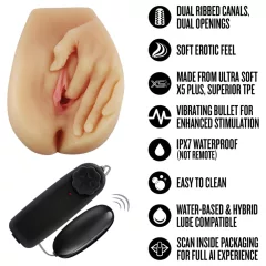   Enlust Selena - vibračná umelá vagína s AI obrázkami (naturálna)