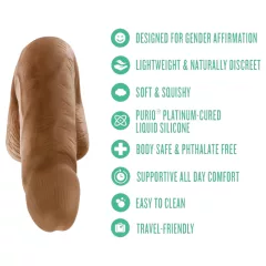 Blush UrSelf Affirm - realistický dildo (hnedý) - 13 cm