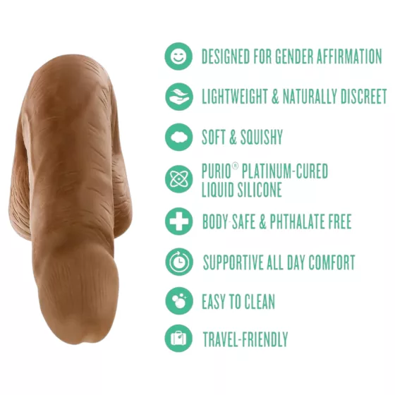 Blush UrSelf Affirm - realistický dildo (hnedý) - 13 cm