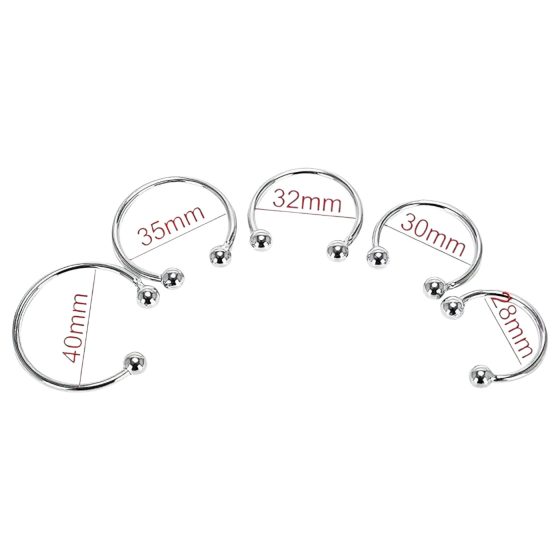 Rozsdamentes - krúžok na penis - oneskorenie ejakulácie - kovový 28 mm