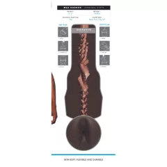   Fleshjack Max Konnor - realistický análny masturbátor - hnedý