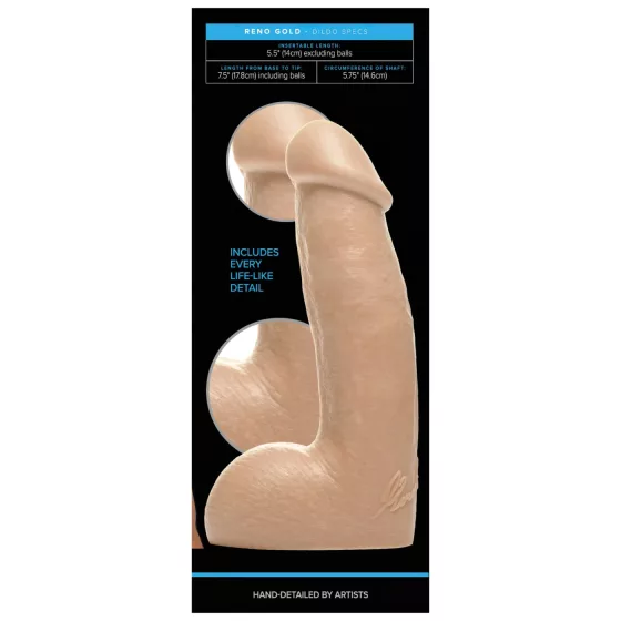 Fleshjack Reno Gold - realistický dildo - telová farba