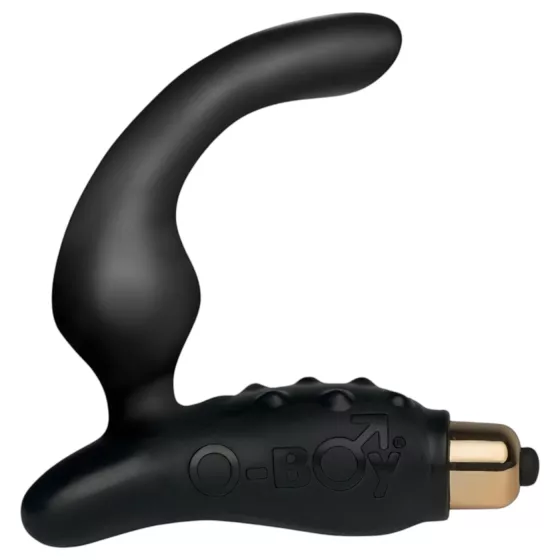 Rocks-Off O Boy - vibračný masážny prístroj na prostatu (čierny) - 10 cm