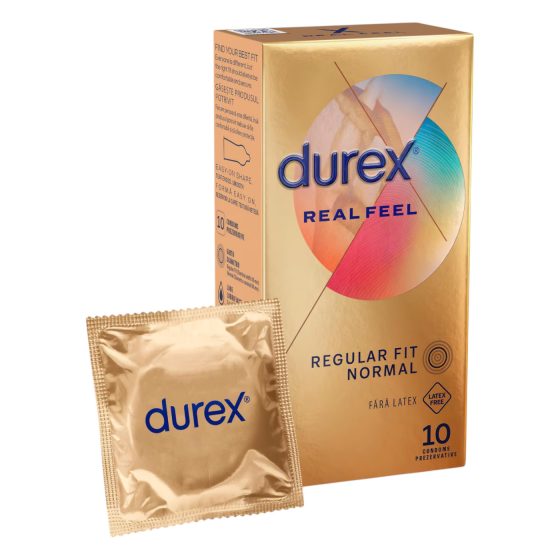 Durex Real Feel - latexový kondóm - bez latexu - 10 ks