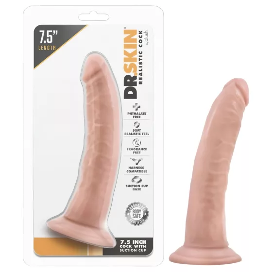 Dr. Skin - realistický dildó s prísavkou - telová farba 17,5 cm