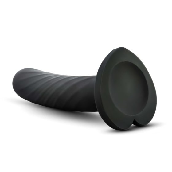 Temptasia Twist Small - prísavkový, špirálový dildo (čierny)