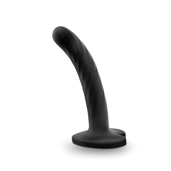 Temptasia Twist Small - prísavkový, skrútený dildo (čierny)
