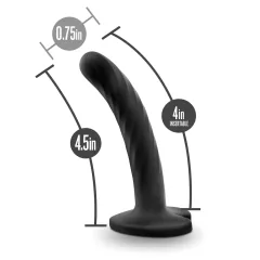   Temptasia Twist Small - prísavkový, skrútený dildo (čierny)