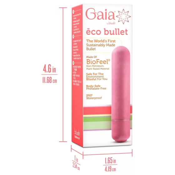 Gaia - vibrátor stredný - ekologický - koralová