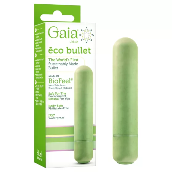 Gaia Eco M - vibrátor na bod G - ekologický - zelený - stredný