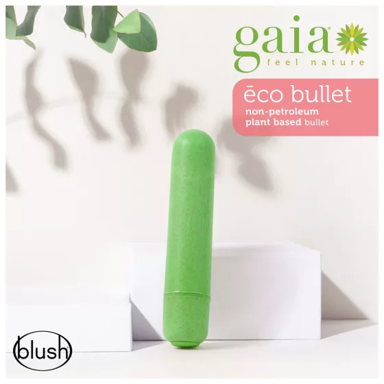 Gaia Eco M - vibrátor na bod G - ekologický - zelený - stredný