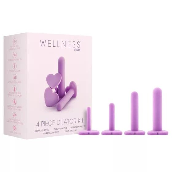 Blush Wellness - vaginálny dilatátor set - fialový