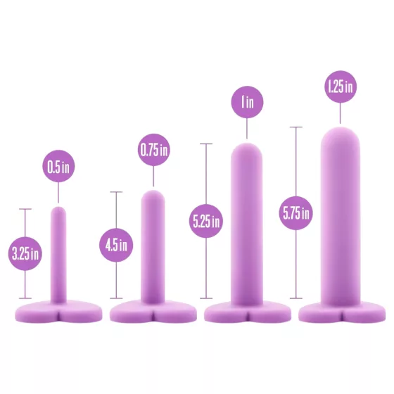 Blush Wellness - vaginálny dilatátor set - fialový