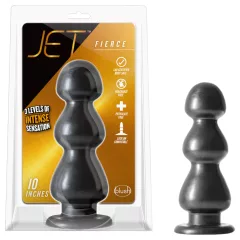   Blush Jet - realistický dildó s prísavkou a výstupkami - čierny