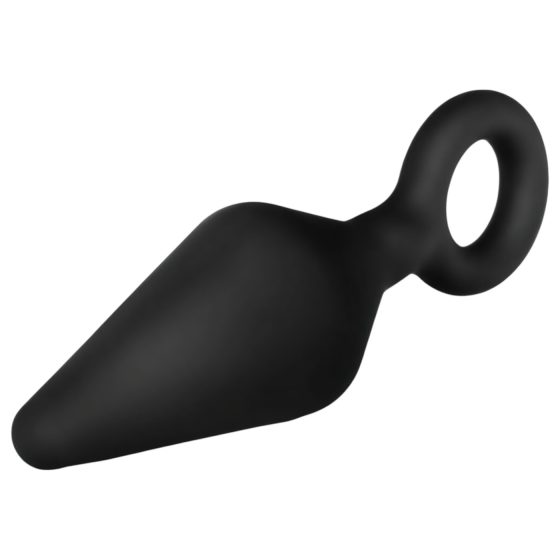 Platinový anál plug S - čierny, malý pre nové dobrodružstvá