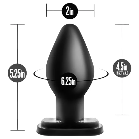 Anal Adventures - análny kolík XL - extra veľký - čierny