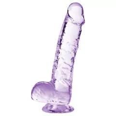Blush Naturally Yours - kryštálové dildo (fialové)