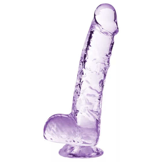Blush Naturally Yours - kryštálové dildo (fialové)