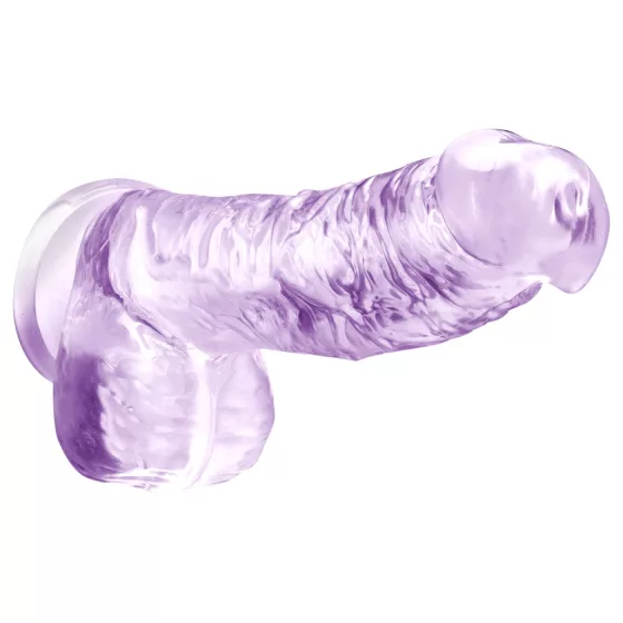 Blush Naturally Yours - kryštálové dildo (fialové)