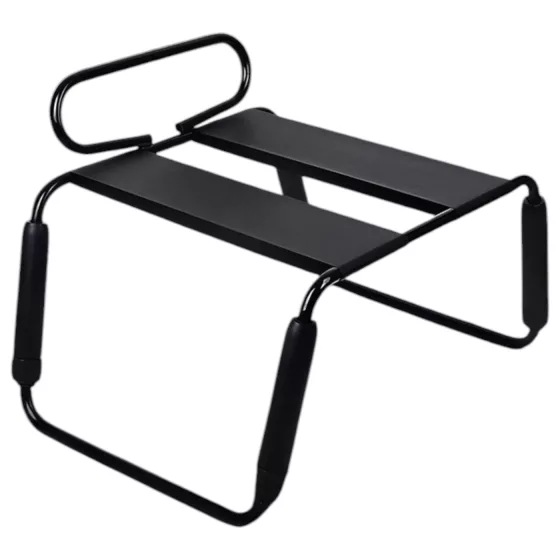 Temptasia - sex stolička s vibrátorom - čierna/prírodná