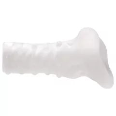   Perfect Fit Breeder - otvorený návlek na penis - 10 cm - biely