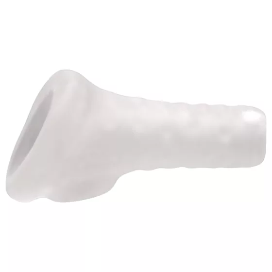 Perfect Fit Breeder - otvorený návlek na penis - 10 cm - biely