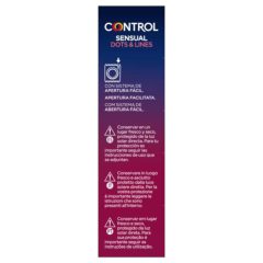 Control - bordázott, pontozott óvszer (12db)