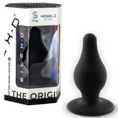   SILEXD Model 2 - na teplo reagujúci silikónový análny kolík (čierny) - S