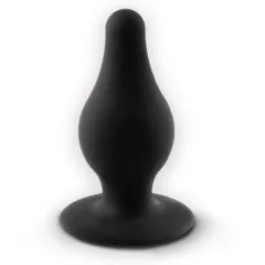   SILEXD Model 2 - na teplo reagujúci silikónový análny kolík (čierny) - S