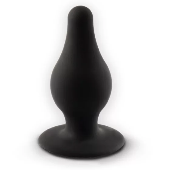 SILEXD Model 2 - na teplo reagujúci silikónový análny kolík (čierny) - S
