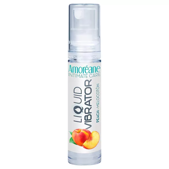 Amoréane - tekutý vibračný stimulačný lubrikant broskyňa (10 ml)
