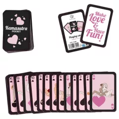  Secret Play Pocket Kamasutra - balíček kariet so sexuálnymi polohami (54 kariet)