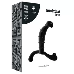   Addicted Toys - masážny prístroj na prostatu a hrádzu (čierny) - 11,3 cm