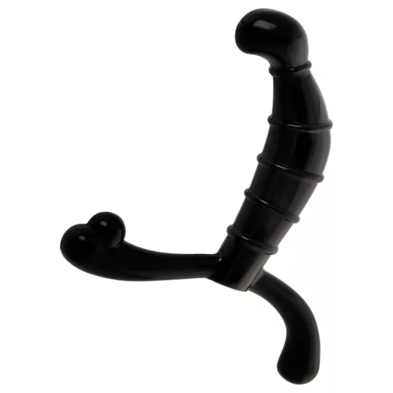 Addicted Toys - masážny prístroj na prostatu a hrádzu (čierny) - 11,3 cm
