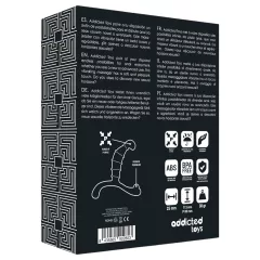   Addicted Toys - masážny prístroj na prostatu a hrádzu (čierny) - 11,3 cm