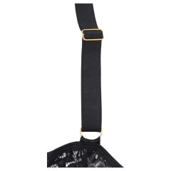 Subblime - vzorované body so saténovým opaskom (čierne)