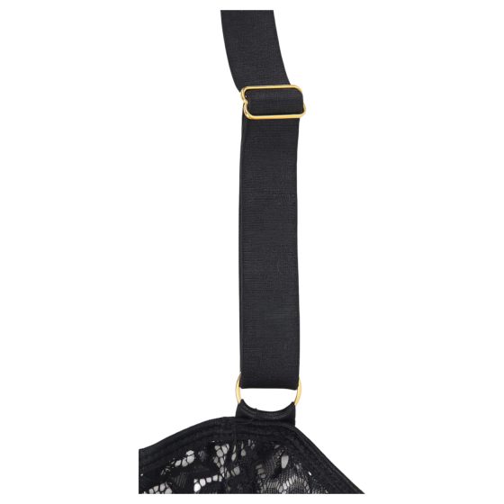 Subblime - vzorované body so saténovým opaskom (čierne)