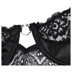 Subblime - vzorované body so saténovým opaskom (čierne)