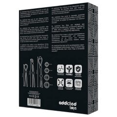   Addicted Toys - sada silikónových erekčných krúžkov - 7 ks - čierna