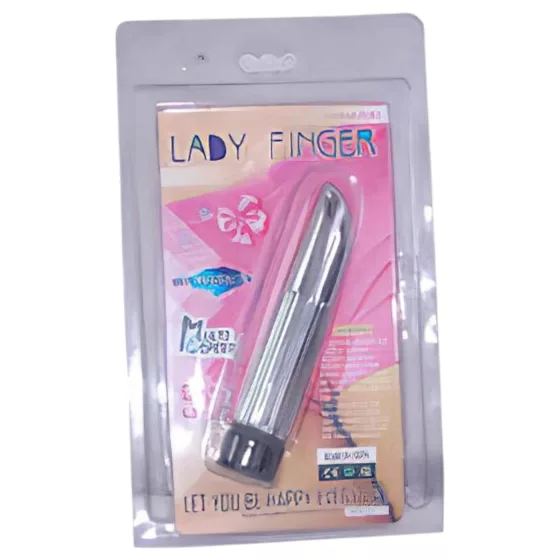 Baile - mini vibrátor Lady Finger - strieborný