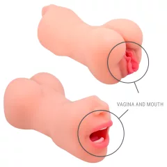   Intense Deep Touch Riley - masturbátor ústa a vagína - realistický - natur