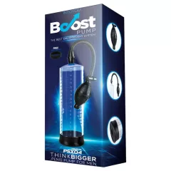   Boost PSX04 - ručná vákuová pumpa na penis s mierkou (priehľadná) - 22 cm