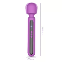   Engily Ross Aura - vibrátor s nabíjaním - digitálny masážny - fialový