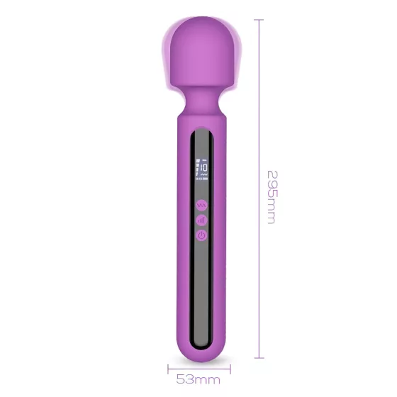 Engily Ross Aura - vibrátor s nabíjaním - digitálny masážny - fialový