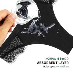 Adalet Flora Normal - menštruačné nohavičky (čierne)