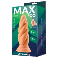   Max & Co Felix - análny kolík so závitom - 15 cm - telová farba