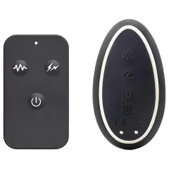   INTOYOU Herrules - análny vibrátor s elektro stimuláciou - čierny
