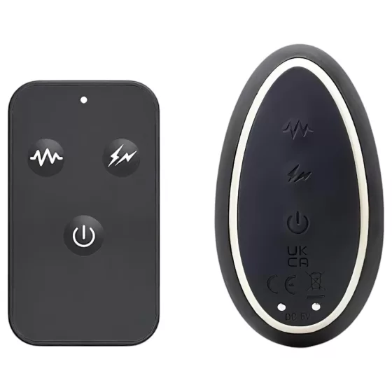INTOYOU Herrules - análny vibrátor s elektro stimuláciou - čierny