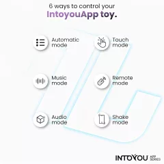   INTOYOU Ringo - inteligentný vibračný erekčný krúžok s aplikáciou (modrý)