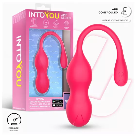 INTOYOU Kyra Pelvic - vibračné kegel guličky - smart funkcia - ružová